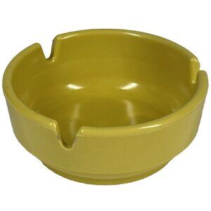 Vintage Yellow Melamine Ashtray # 301 GES LINE 3 .125" x 1 .250" Tall USA